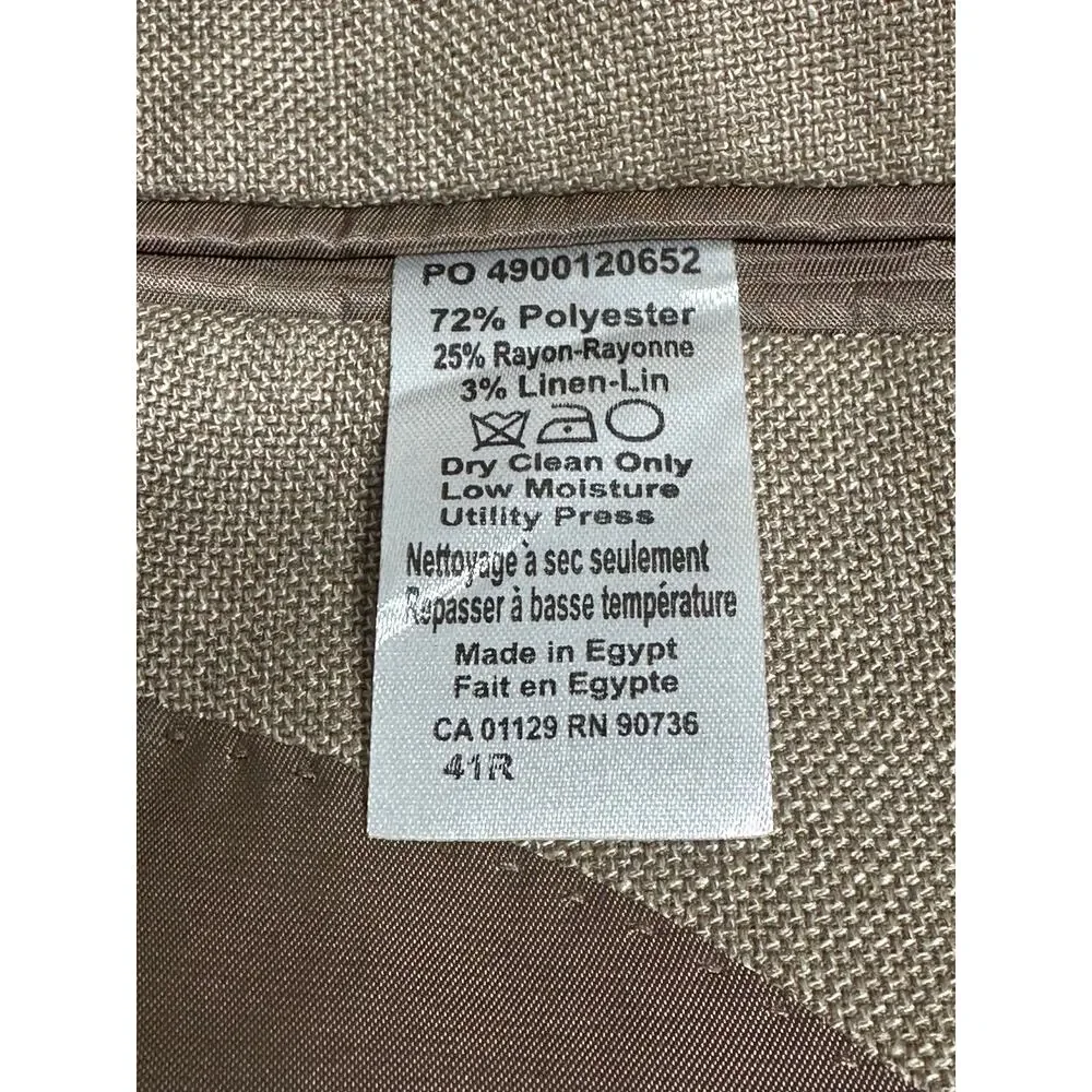 Lauren‎ Ralph Lauren Suit Jacket Mens 41R Tan Sport Coat Blazer Old Money Church